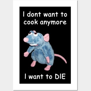 Ratatouille's Had Enough (Dark Shirt Version) Posters and Art